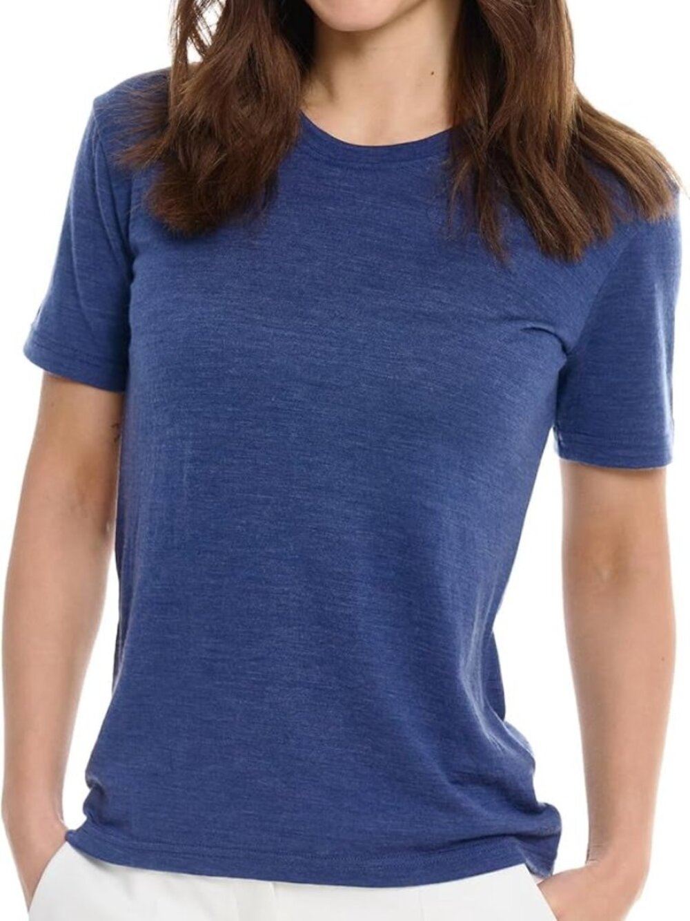 Merino.tech Women’s 100% Merino Wool T Shirt, Chicago Blues